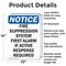 Signmission Fire Suppression System First OSHA Notice Sign, Aluminum, 10in W x 14in L, 2PK OS-2PACK-NS-A-1014-V-12702 - alternate 5